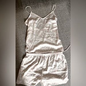 cute silky pj set